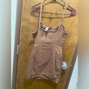 H&M divided brown mini dress